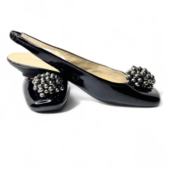 Liz Claiborne Shoes - Liz Claiborne Sling Back Shoes. Black Patent, 8.5 M.